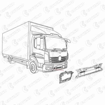 Headlight Support Bracket RHS to suit Mercedes Atego 2013-