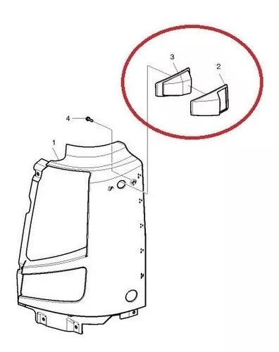 Side Bumper Indicator RHS to suit Volvo FH/FM 2008-