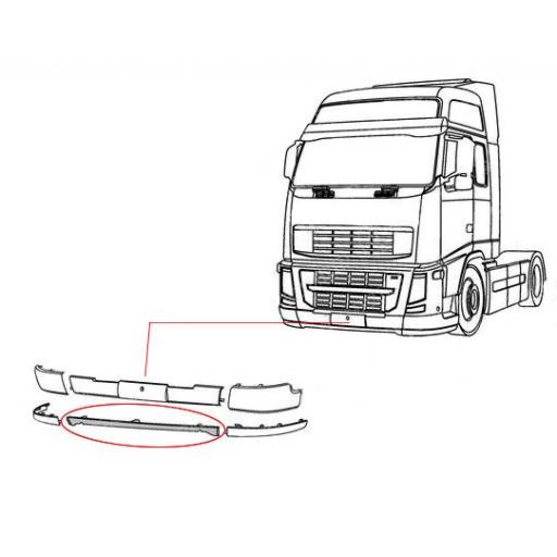 Buy online Lower Middle Spoiler to suit Volvo FH in Victoria | Hume ...
